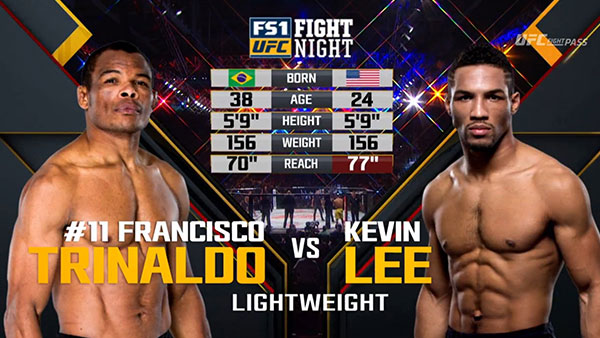 Francisco Trinaldo contre Kevin Lee