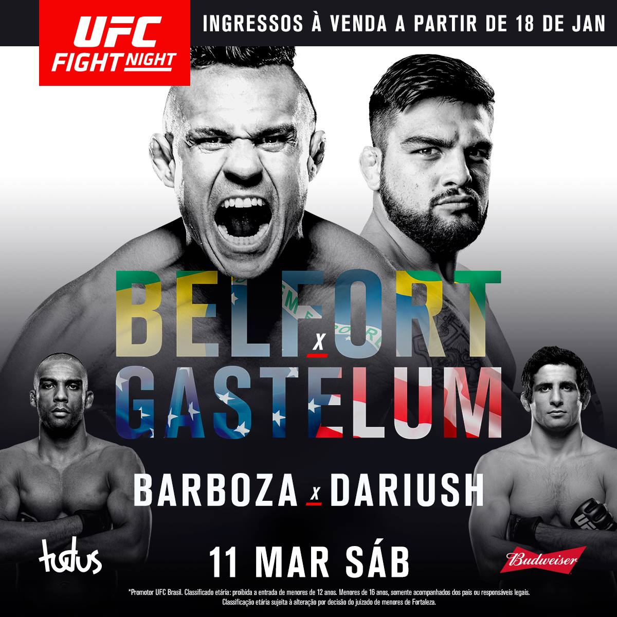 Poster/affiche UFC Fight Night 106 - Fortaleza