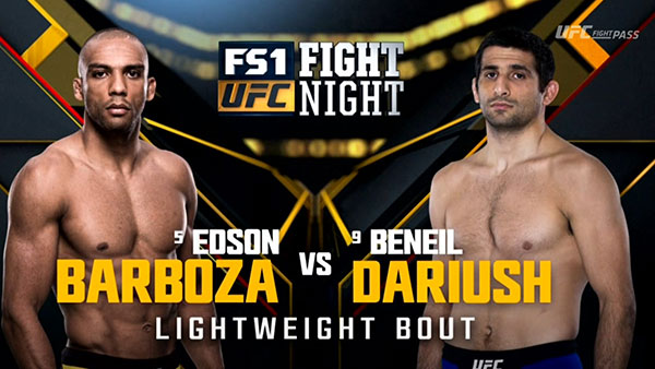 Edson Barboza contre Beneil Dariush