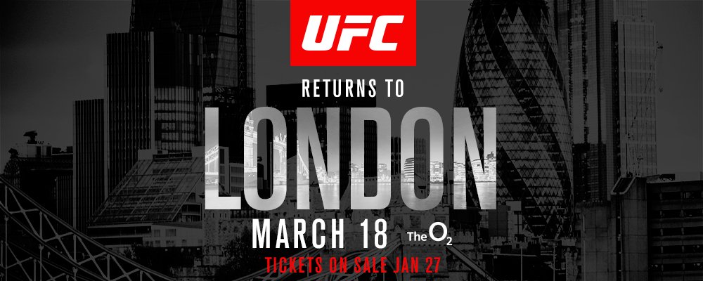 Poster/affiche UFC Fight Night 107 - Londres