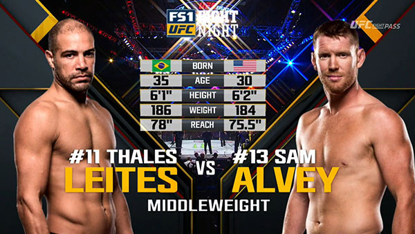 Thales Leites contre Sam Alvey