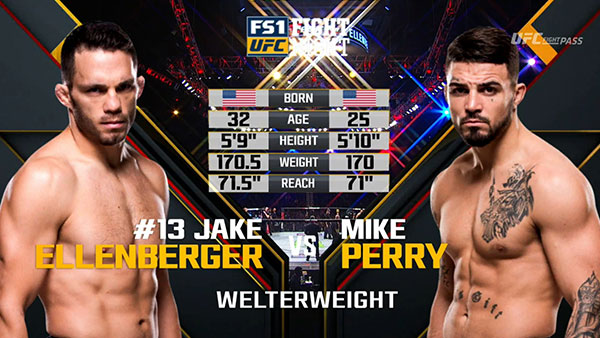 Jake Ellenberger contre Mike Perry