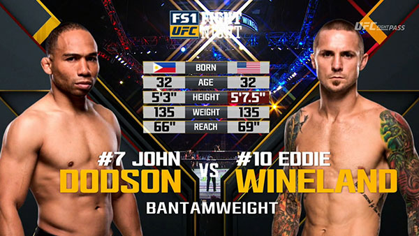 John Dodson contre Eddie Wineland