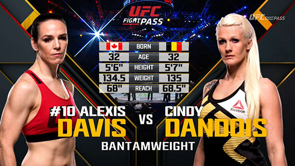Alexis Davis contre Cindy Dandois