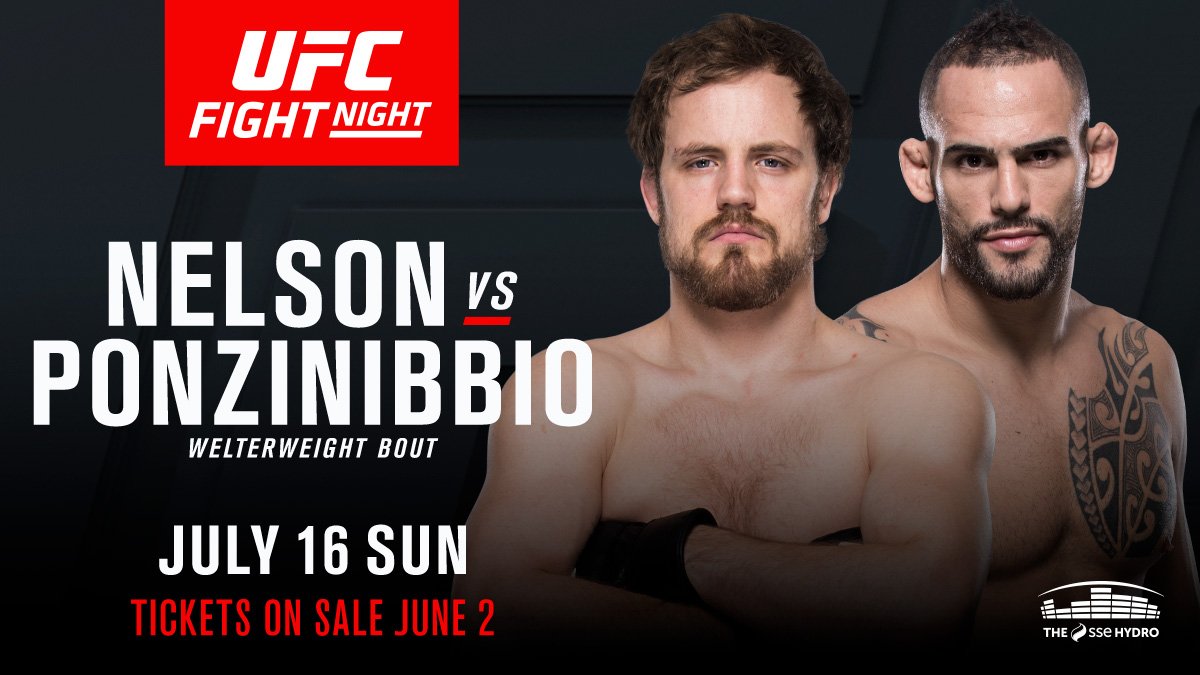 Poster/affiche UFC Fight Night 113 - Glasgow