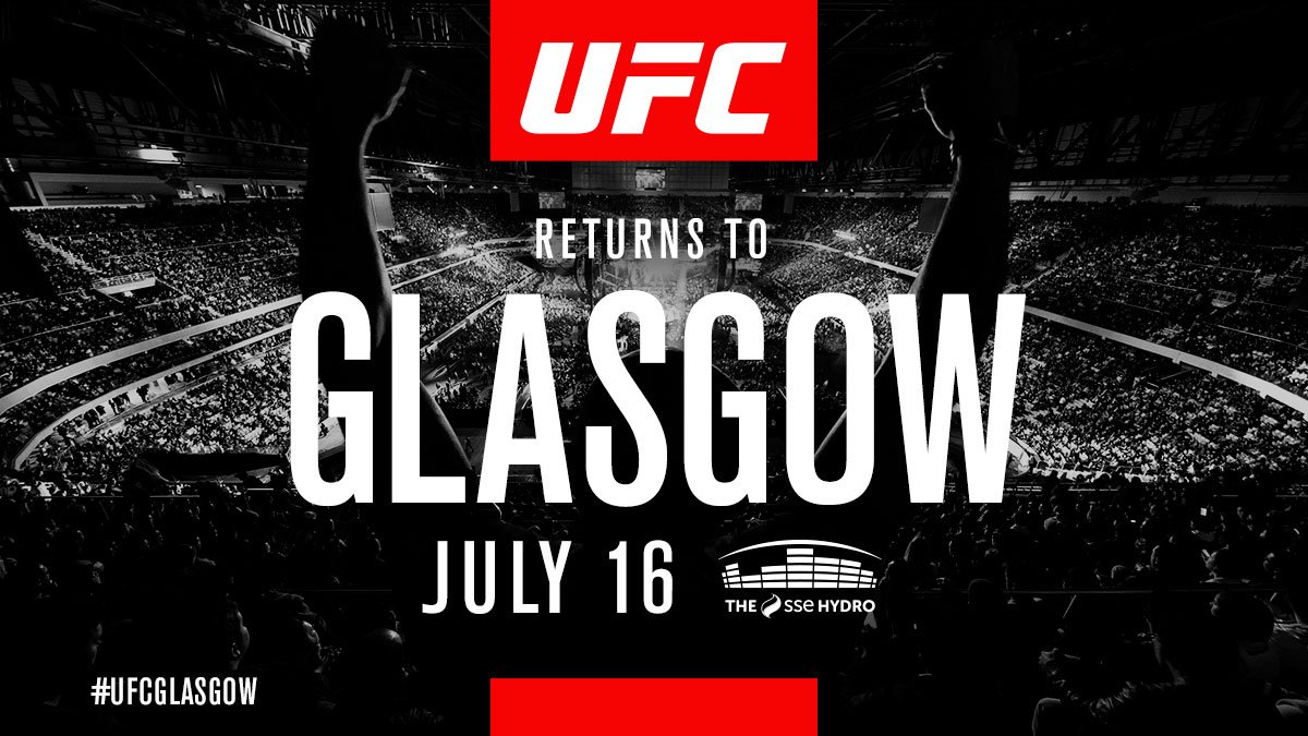 Poster/affiche UFC Fight Night 113 - Glasgow