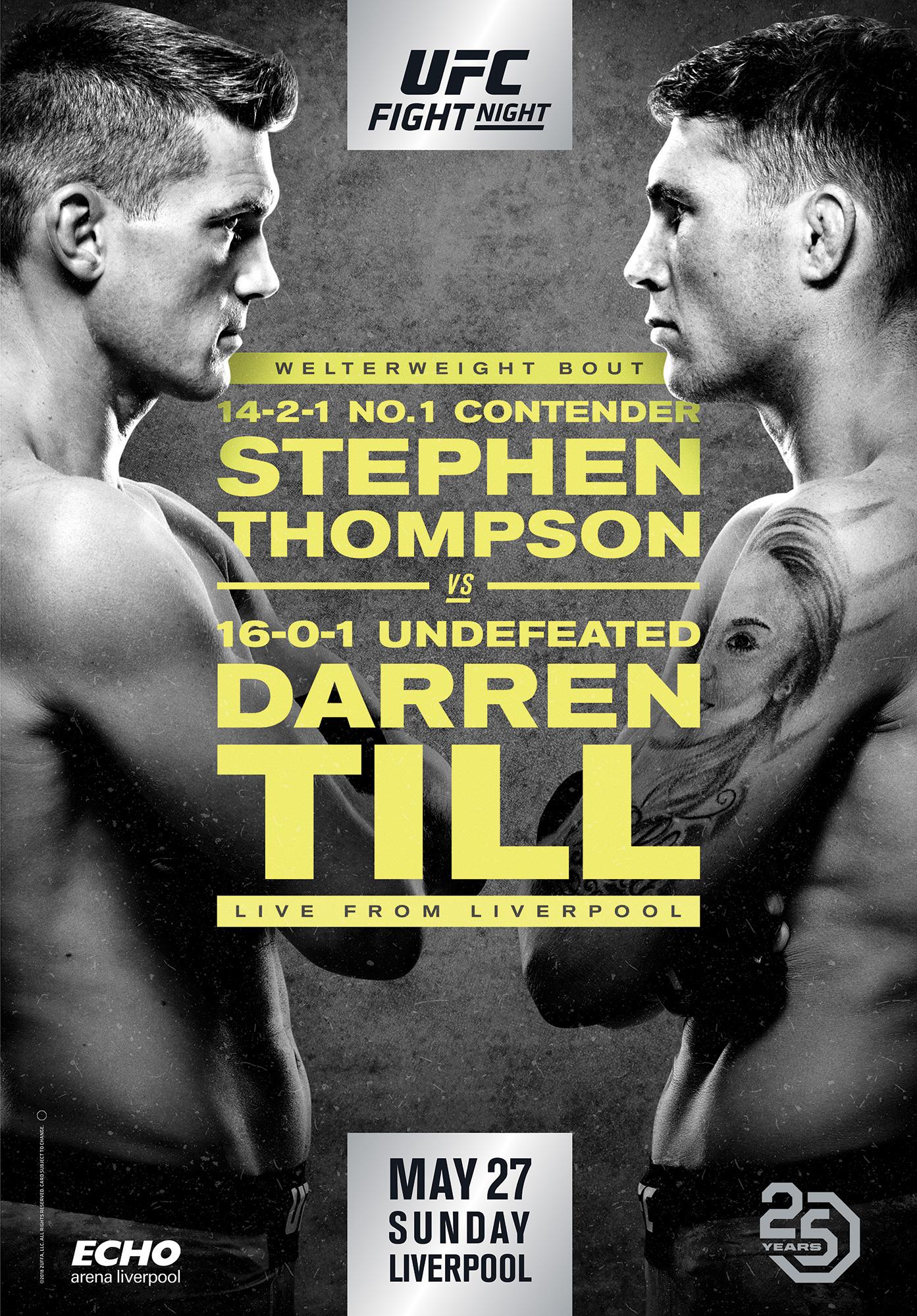 Poster/affiche UFC Liverpool