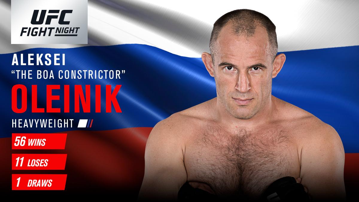 UFC Fight Night 136 - Mark Hunt contre Aleksei Oleinik