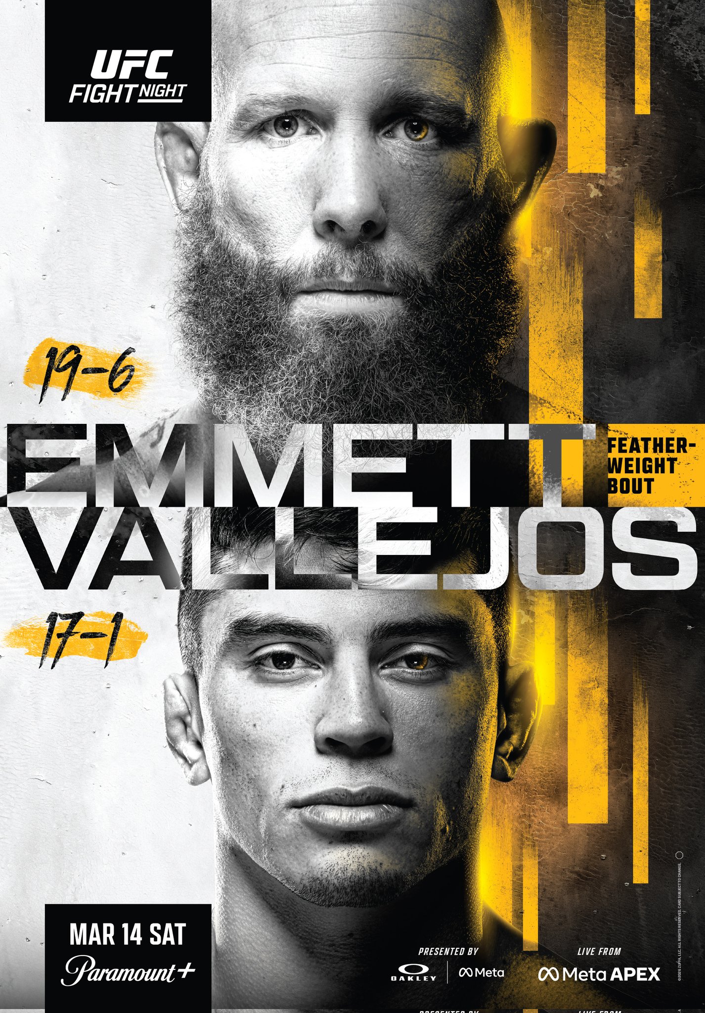 UFC Fight Night 269 - Las Vegas - Poster et affiche