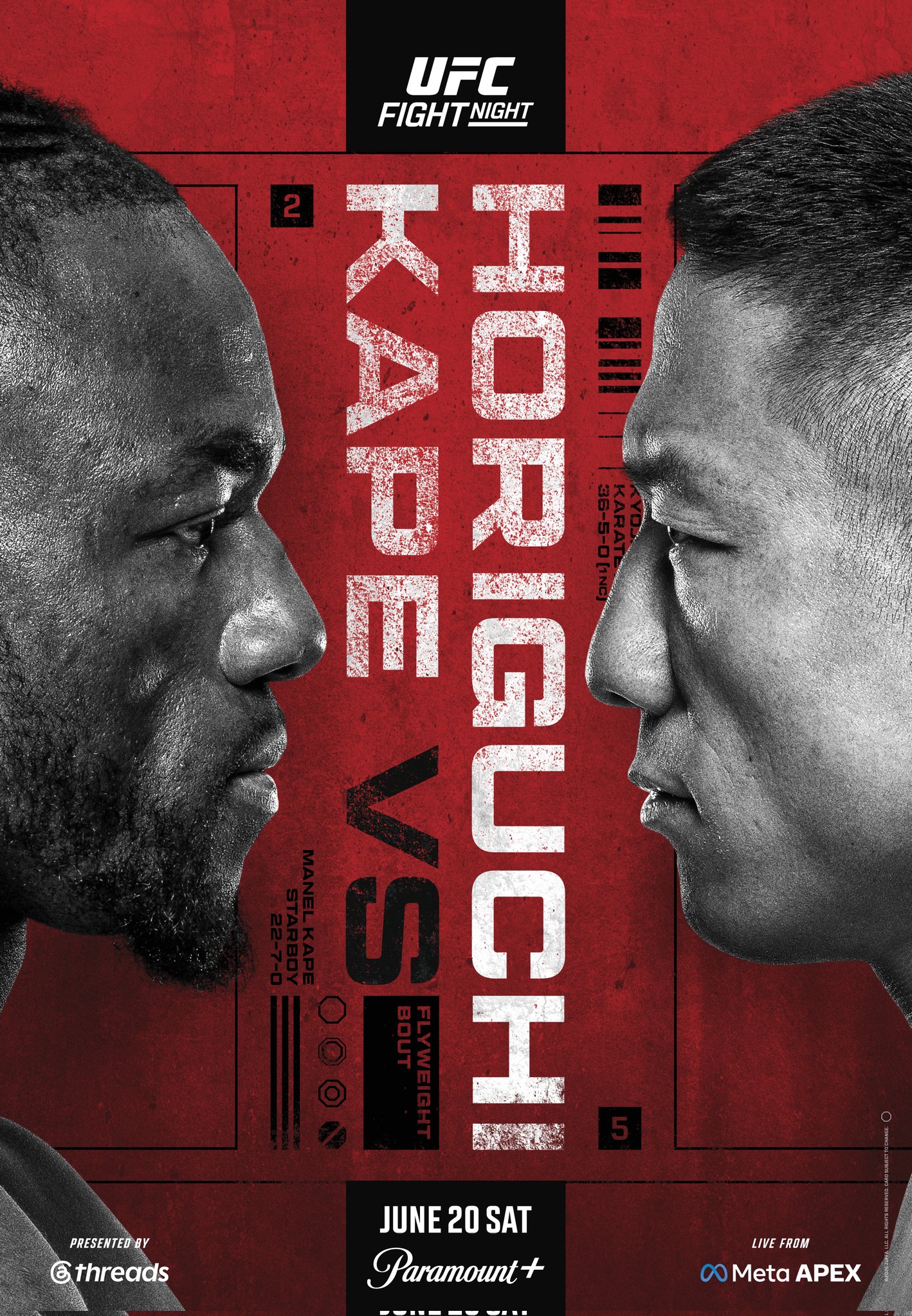 UFC Fight Night 279 - Las Vegas - Poster et affiche