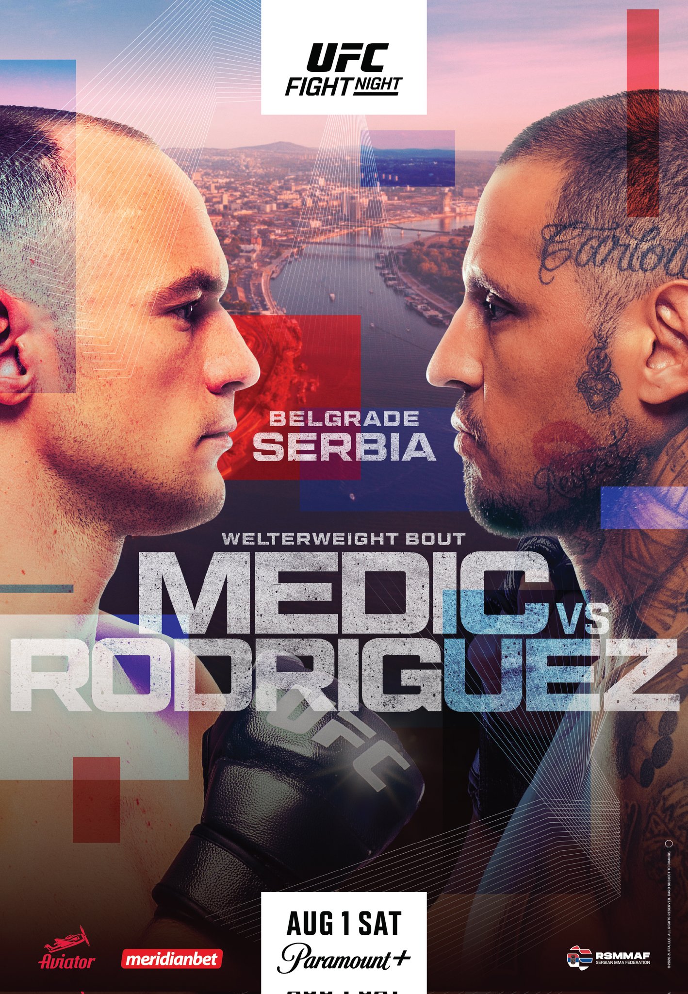 UFC Fight Night 283 - Belgrade - Poster et affiche