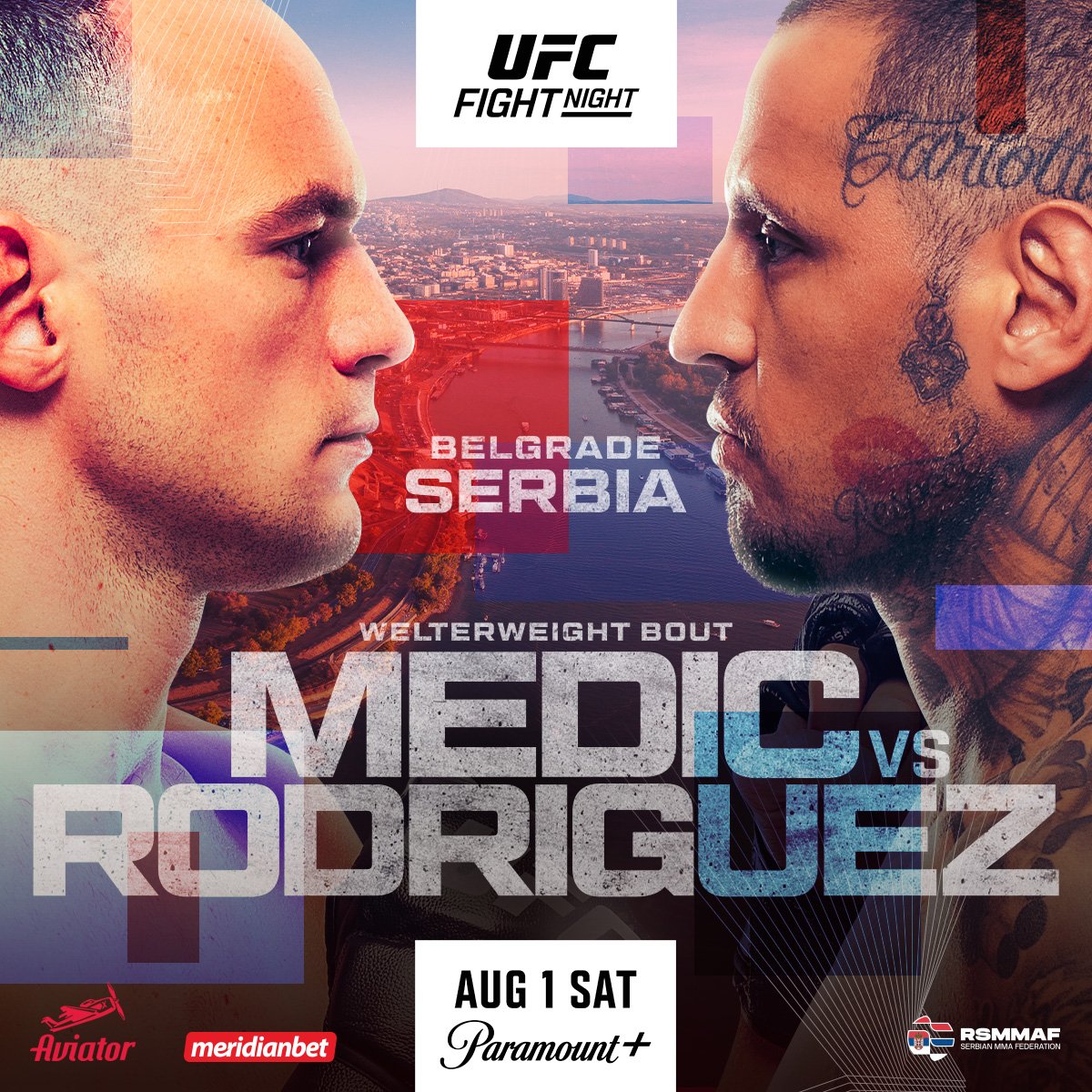 UFC Fight Night 283 - Belgrade - Poster et affiche