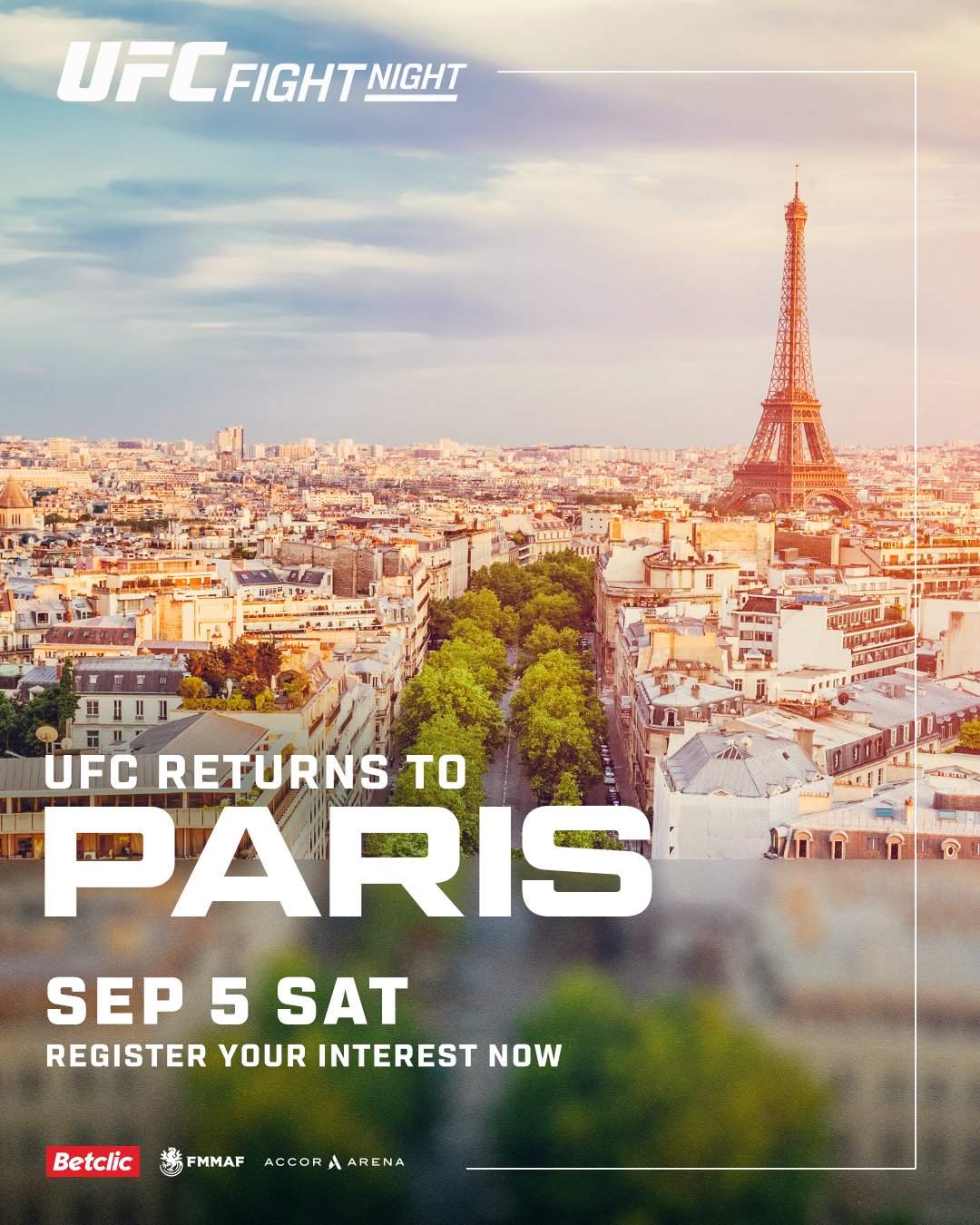 UFC Fight Night 287 - Paris - Poster et affiche