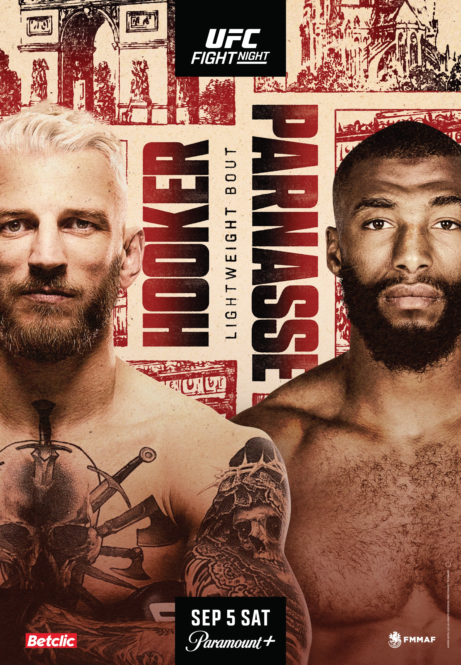 UFC Fight Night 287 - Paris - Poster et affiche