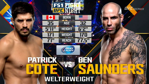 Patrick Côté vs. Ben Saunders