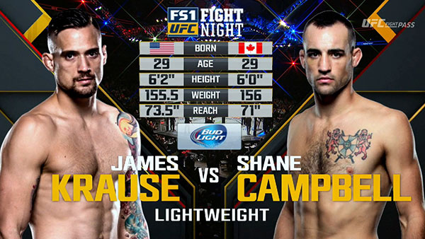 James Krause contre Shane Campbell