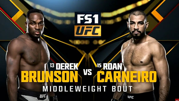 Derek Brunson contre Roan Carneiro