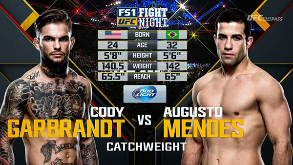 Augusto Mendes contre Cody Garbrandt