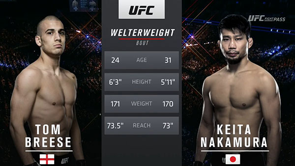Tom Breese contre Keita Nakamura