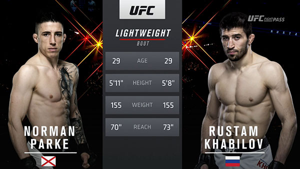 Rustam Khabilov contre Norman Parke