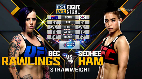 Bec Rawlings contre Seo Hee Ham