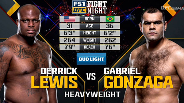 Gabriel Gonzaga contre Derrick Lewis