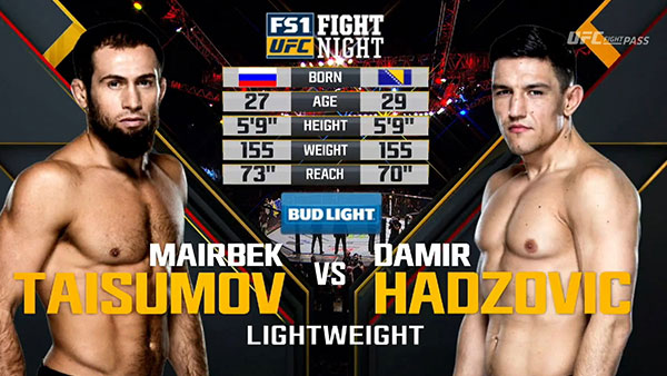 Mairbek Taisumov contre Damir Hadzovic