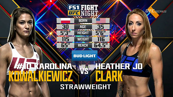 Karolina Kowalkiewicz contre Heather Clark