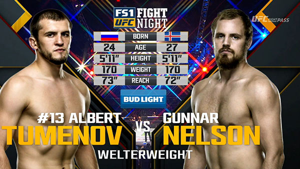 Albert Tumenov contre Gunnar Nelson