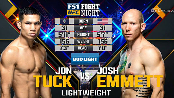 Josh Emmett contre Jon Tuck