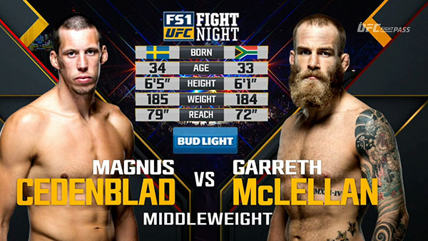 Magnus Cedenblad contre Garreth McLellan