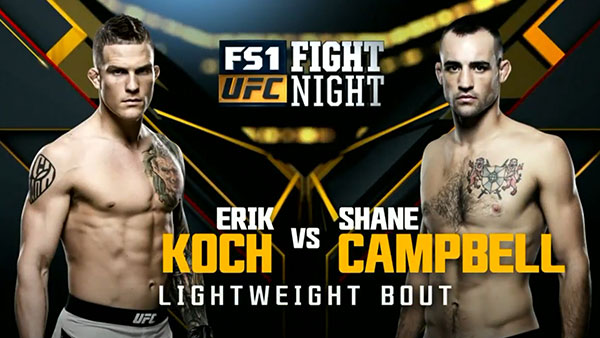 Erik Koch contre Shane Campbell