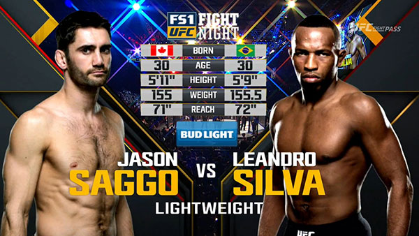 Jason Saggo contre Leandro Silva