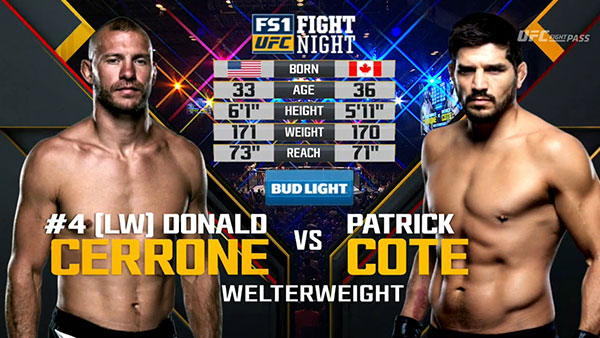 Donald Cerrone contre Patrick Cote