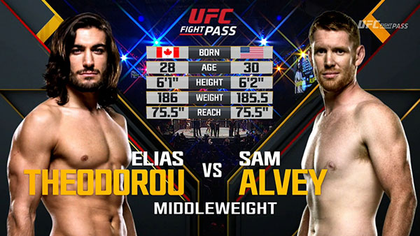 Elias Theodorou contre Sam Alvey