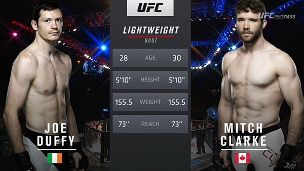 Joseph Duffy contre Mitch Clarke