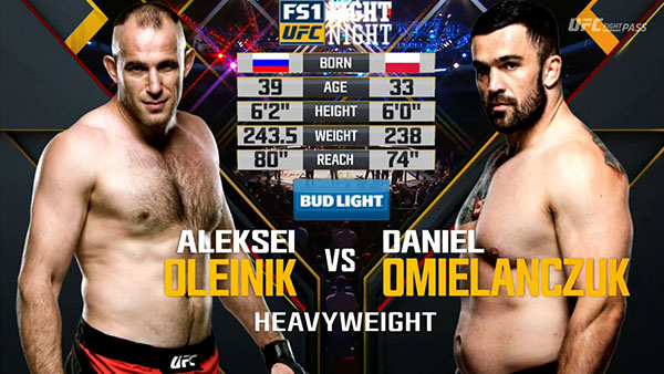 Alexey Oliynyk contre Daniel Omielanczuk