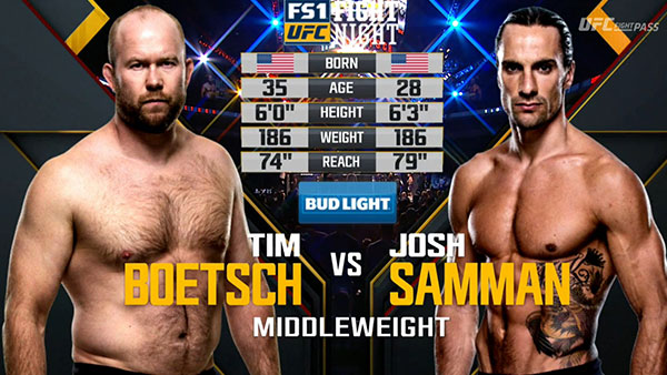 Tim Boetsch contre Josh Samman