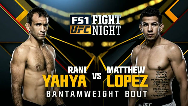 Rani Yahya contre Matthew Lopez