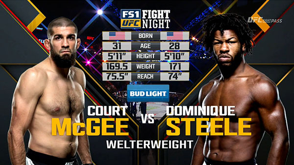 Court McGee contre Dominique Steele