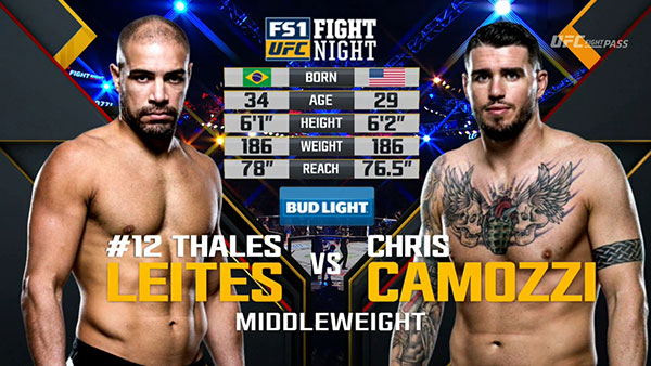 Thales Leites contre Chris Camozzi