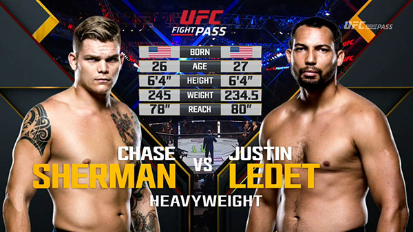 Chase Sherman contre Justin Ledet