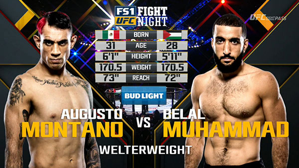 Augusto Montano contre Belal Muhammad