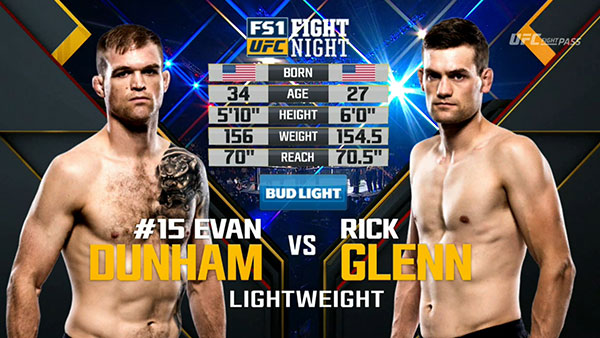 Evan Dunham contre Rick Glenn