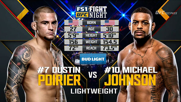 Dustin Poirier contre Michael Johnson