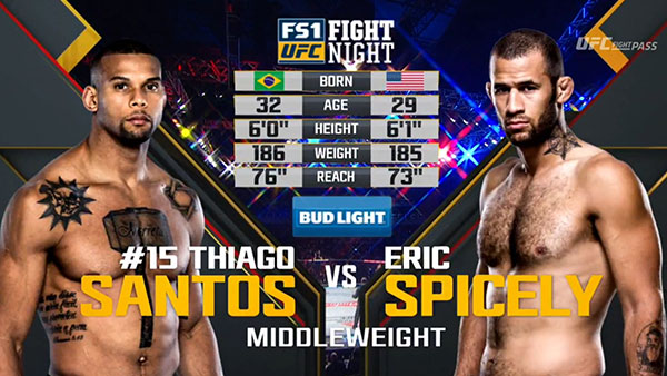 Thiago Santos contre Eric Spicely