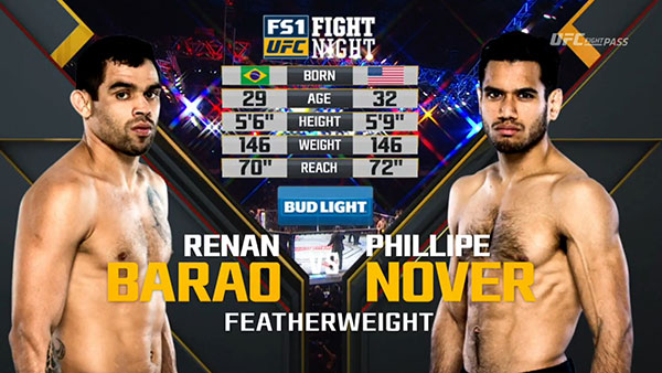 Renan Barao contre Phillipe Nover