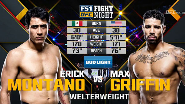 Erick Montano contre Max Griffin