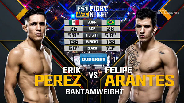 Erik Perez contre Felipe Arantes