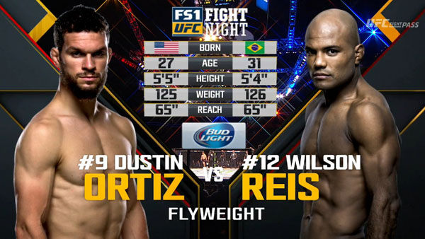 Dustin Ortiz contre Wilson Reis